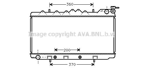 AVA QUALITY COOLING Радиатор, охлаждение двигателя DN2103